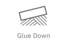 glue down