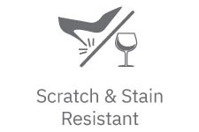 scratch and stain resistant